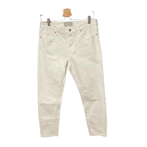 Everlane Mid-Rise Ankle Jeans Ivory Cream Size 29 - Picture 1 of 7